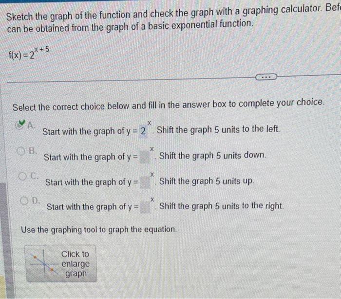 Solved Sketch the graph of the function and check the graph | Chegg.com