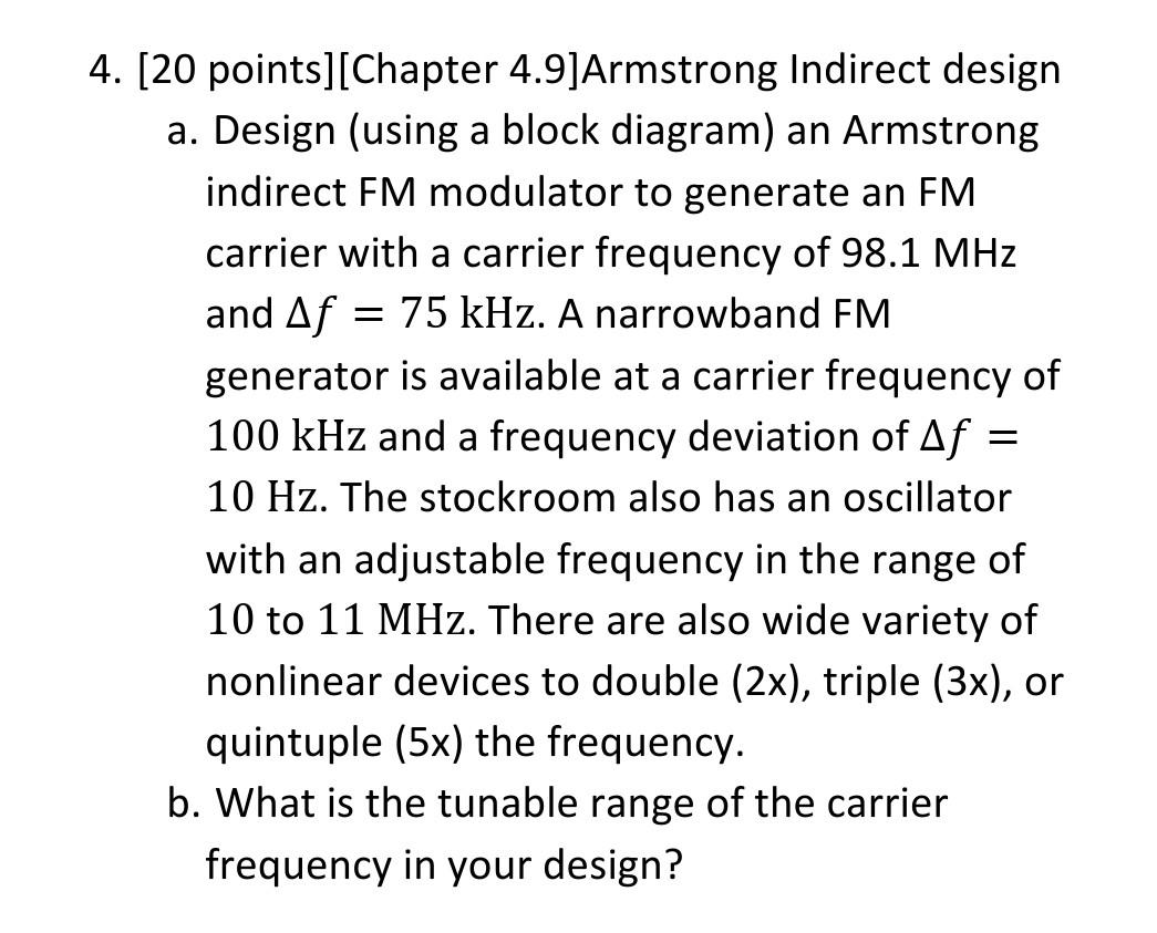 Solved 4. [20 Points] [Chapter 4.9] Armstrong Indirect | Chegg.com