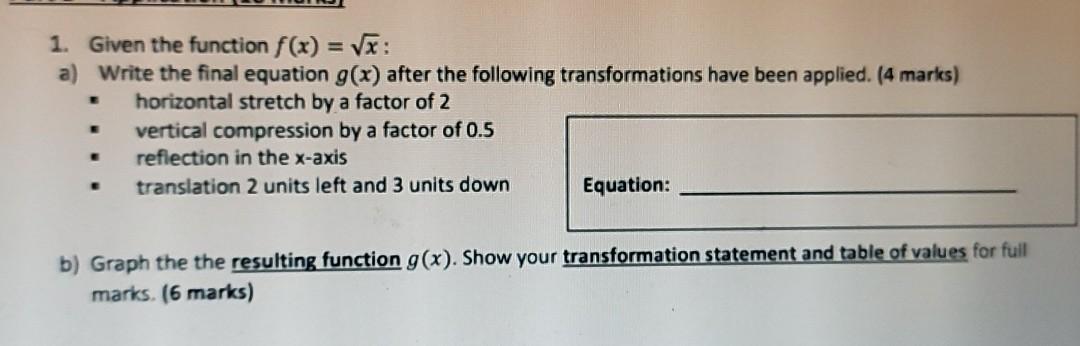 Solved 1. Given the function f(x) = (x: a) Write the final | Chegg.com