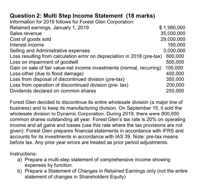 solved-question-2-multi-step-income-statement-18-marks-chegg