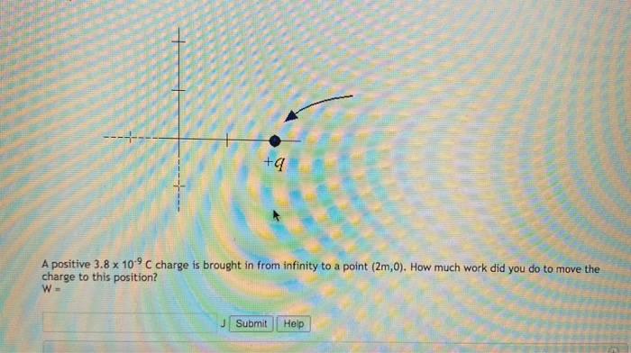 Solved 9 A Positive 3 8 X 10 C Charge Is Brought Chegg Com