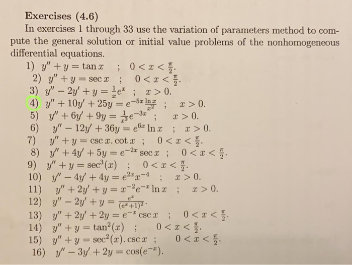 Solved Exercises (4.6) In Exercises 1 Through 33 Use The | Chegg.com