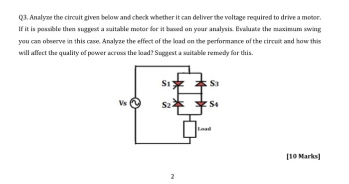Solved Q3. Analyze the circuit given below and check whether | Chegg.com