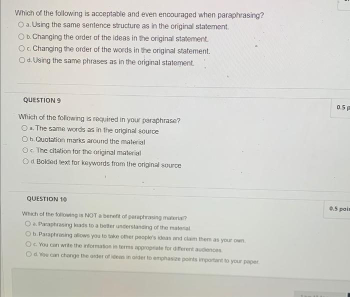 Solved Which of the following is acceptable and even | Chegg.com