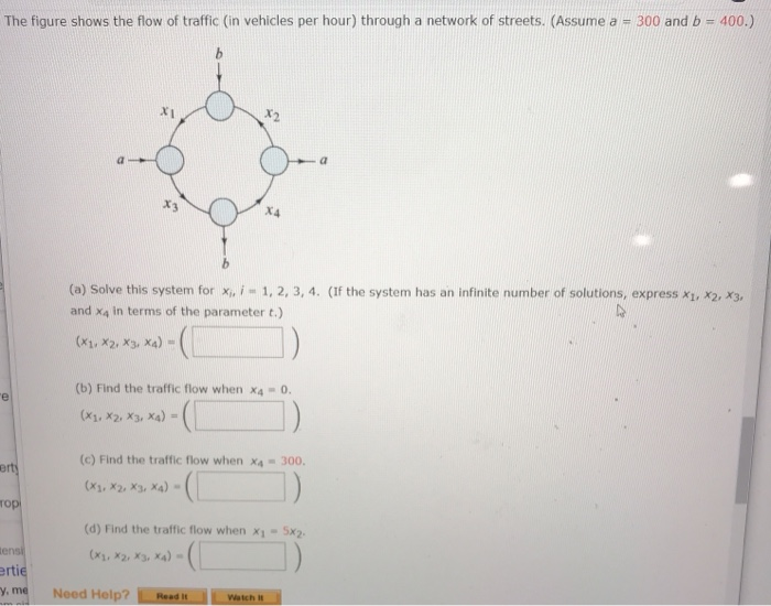 Solved The figure shows the flow of traffic (in vehicles per | Chegg.com