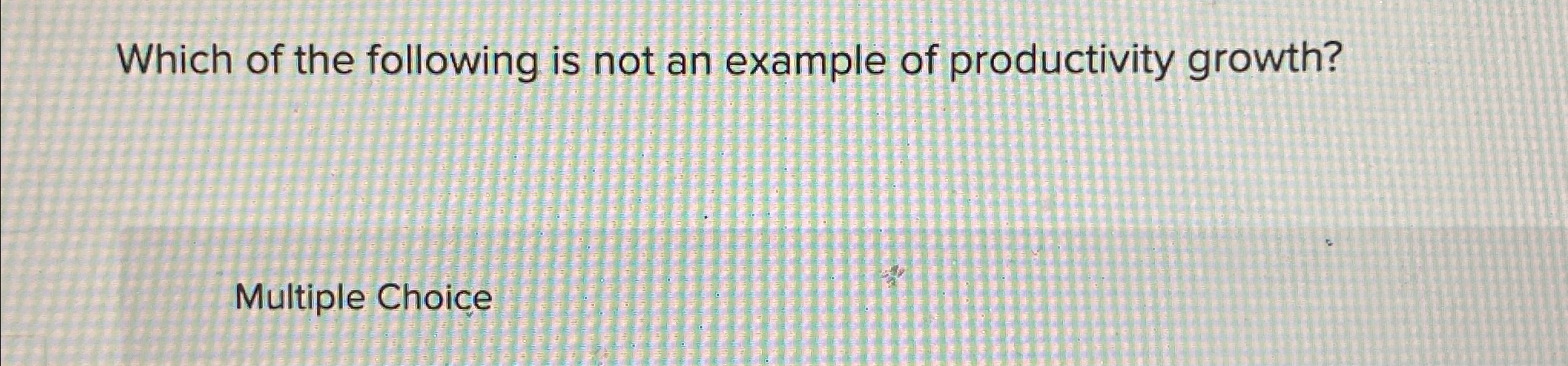 Solved Which of the following is not an example of | Chegg.com