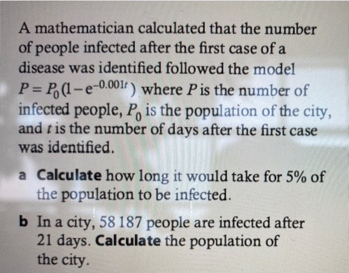 Solved A Mathematician Calculated That The Number Of People | Chegg.com