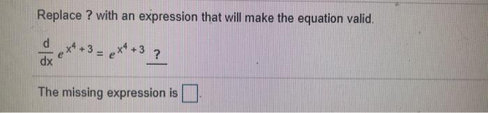Solved Replace ? with an expression that will make the | Chegg.com