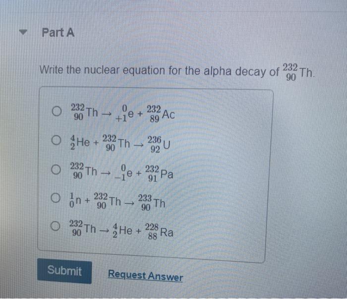 Solved Part B What Happens To The Mass Number And Atomic Chegg