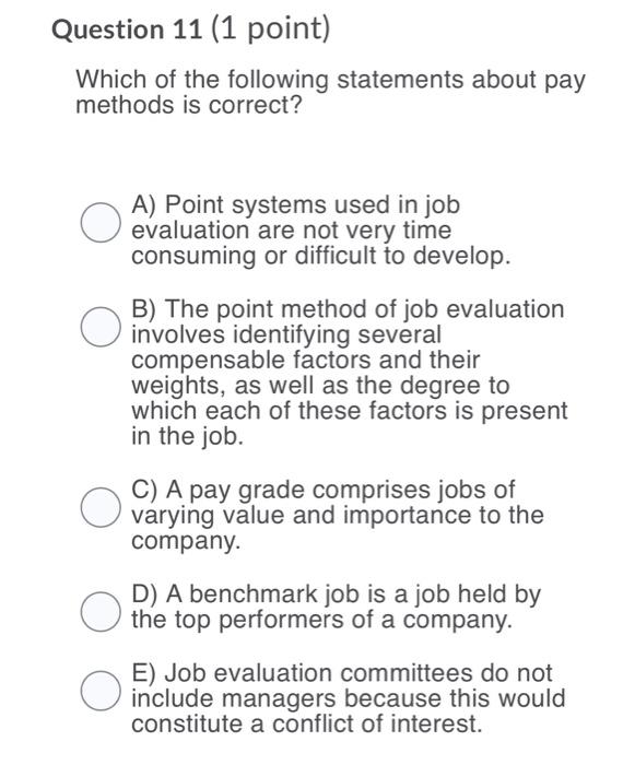 Solved Question 7 (1 point) Which of the following | Chegg.com