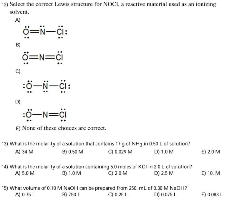 Solved 6) Which one of the following is most likely to be a | Chegg.com