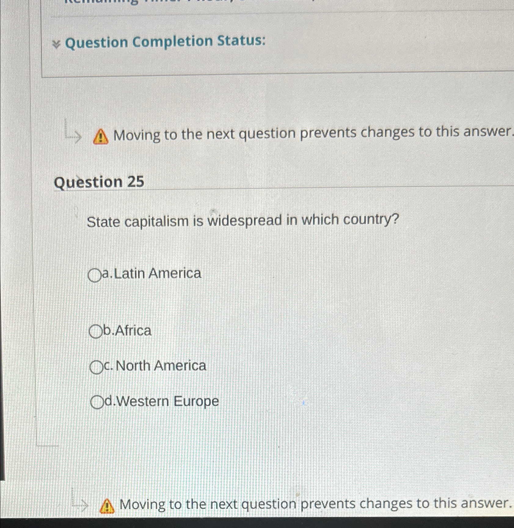 Solved Question Completion Status:Moving to the next | Chegg.com