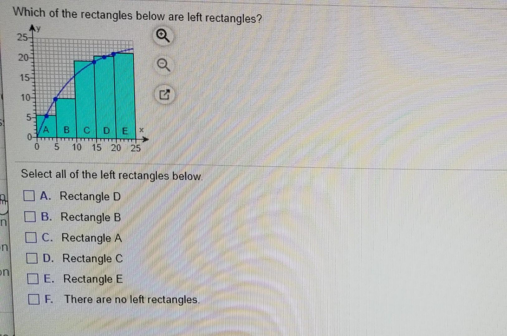 Solved Which of the rectangles below are left rectangles? 5+ | Chegg.com