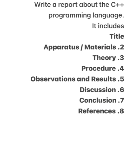 Solved Write a report about the C programming language.It | Chegg.com