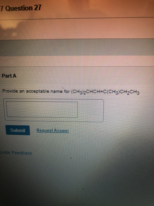 7 Question 27 Part A Provide An Acceptable Name For Chegg 