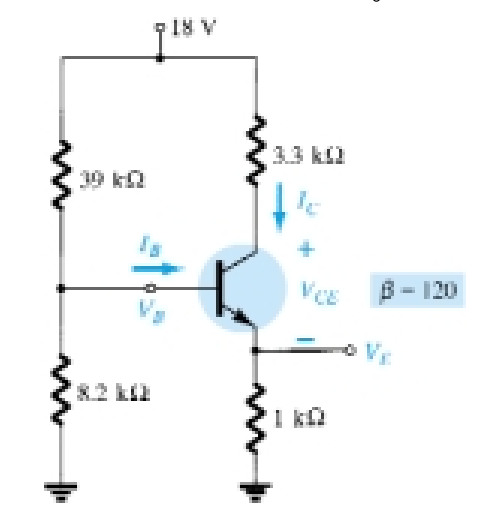 Solved VOLTAGE DIVIDER BIASING CIRCUIT Solve the IB, ﻿IC, | Chegg.com