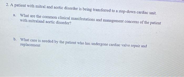 Solved Case Study, Chapter 28, Management Of Patients With | Chegg.com