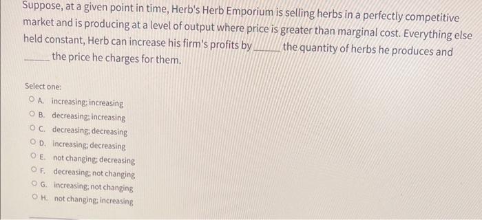 Solved Suppose, at a given point in time, Herb's Herb | Chegg.com