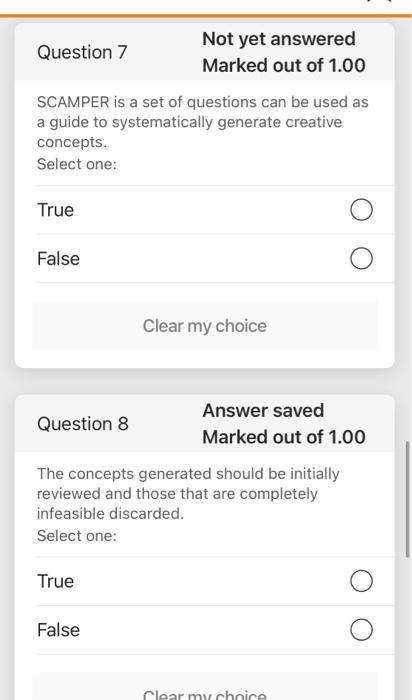 Solved Question 7 Not Yet Answered Marked Out Of 1.00 | Chegg.com