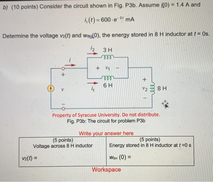 Solved B) (10 Points) Consider The Circuit Shown In Fig. | Chegg.com ...