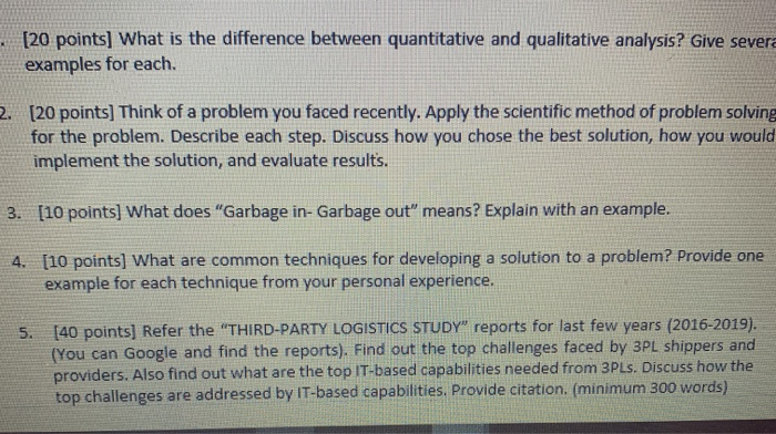 Solved . [20 points] What is the difference between | Chegg.com