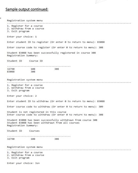 Solved Problem Write a C program that simulates a student | Chegg.com