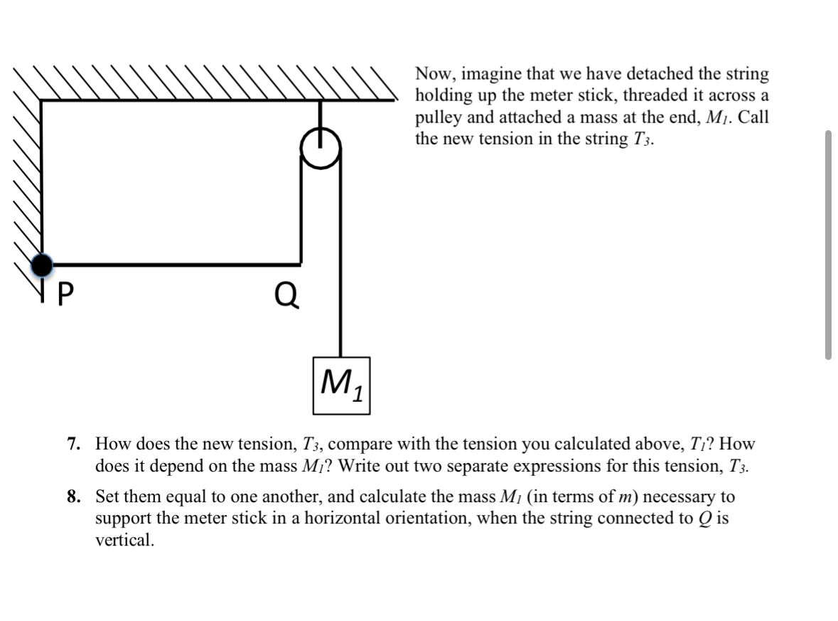 Solved Now, imagine that we have detached the string holding | Chegg.com
