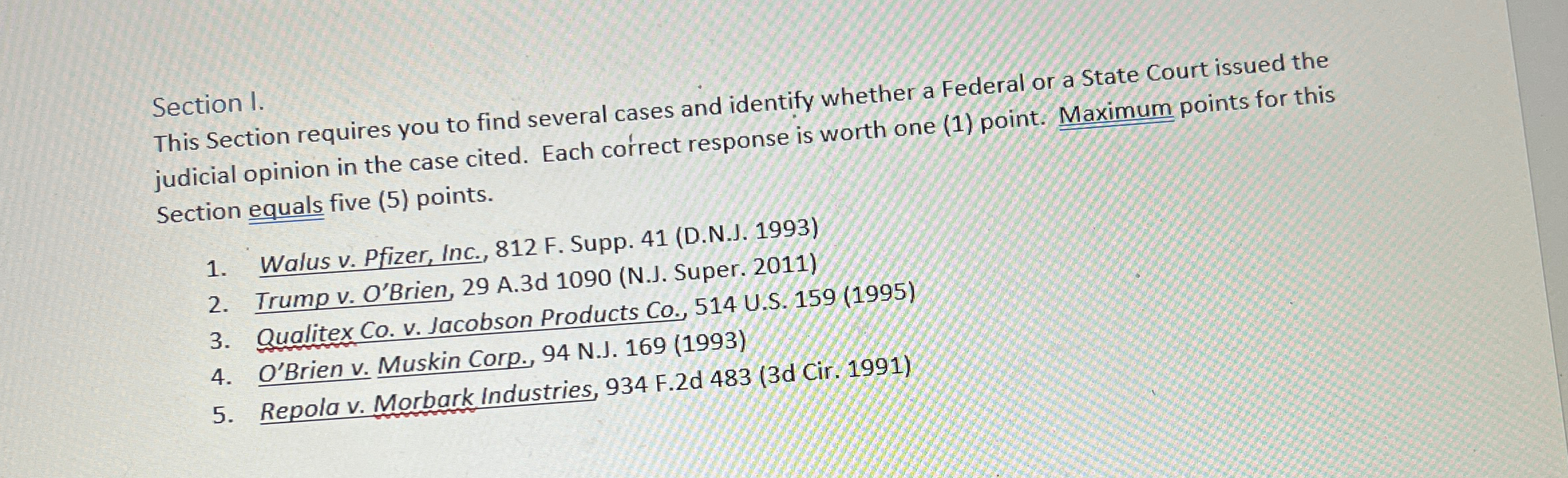 Solved Section 1.This Section requires you to find several | Chegg.com