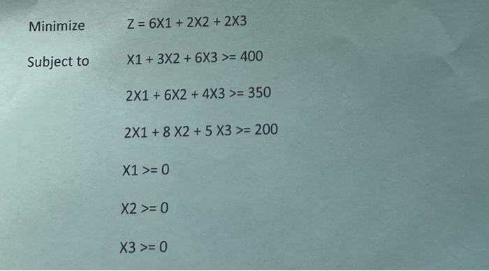 Solved Solve The Following Two Problems Using EXCEL Solver | Chegg.com