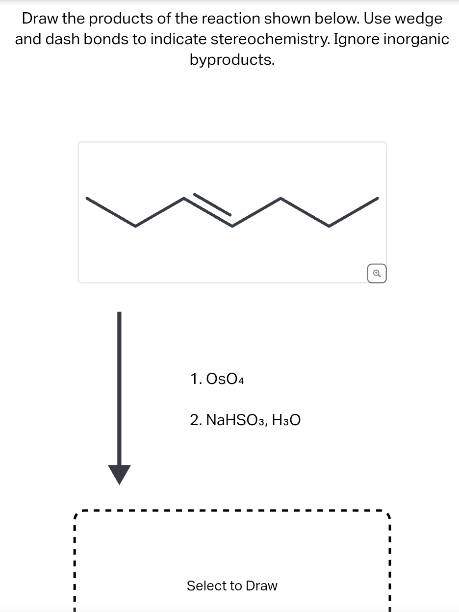 Solved Draw the products of the reaction shown below. Use | Chegg.com