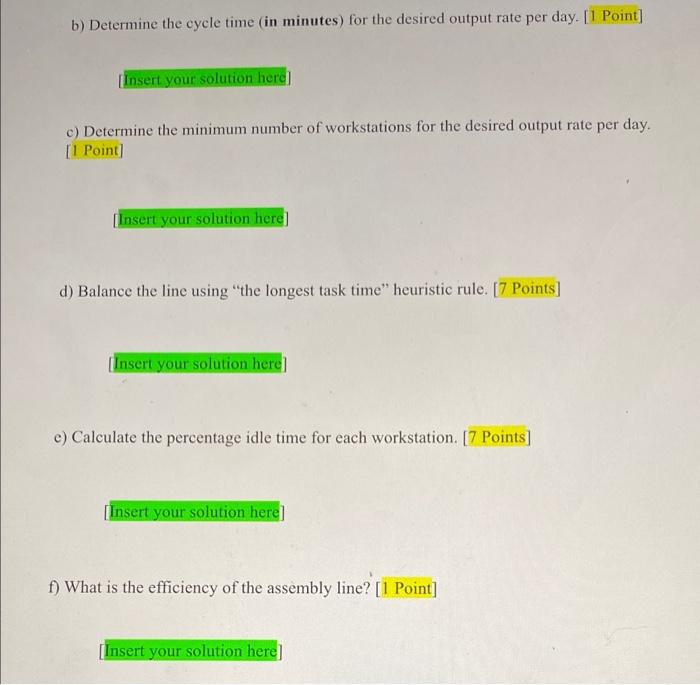 Solved Q2. Consider an assembly line with the following 12 | Chegg.com