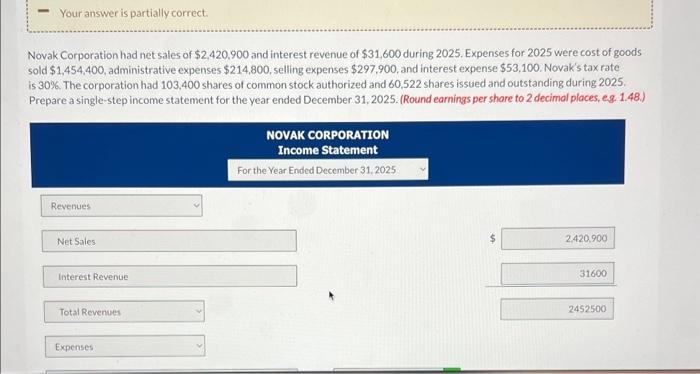 solved-novak-corporation-had-net-sales-of-2-420-900-and-chegg