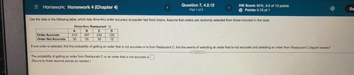 Solved S Question 7, 4.2.12 Homework: Homework 4 (Chapter 4) | Chegg.com