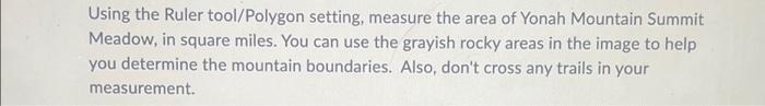Solved Using the Ruler tool/Polygon setting, measure the | Chegg.com
