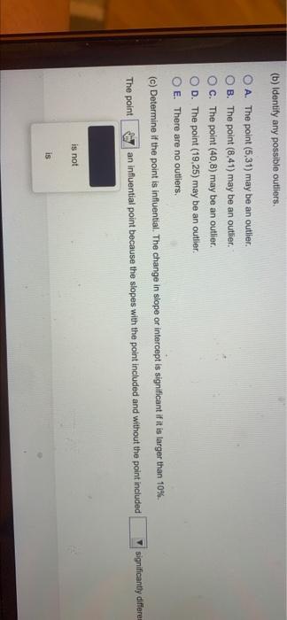 Solved Use the data in the table below to complete parts (a) | Chegg.com