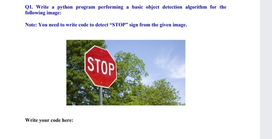 Solved Q1. Write a python program performing a basic object | Chegg.com