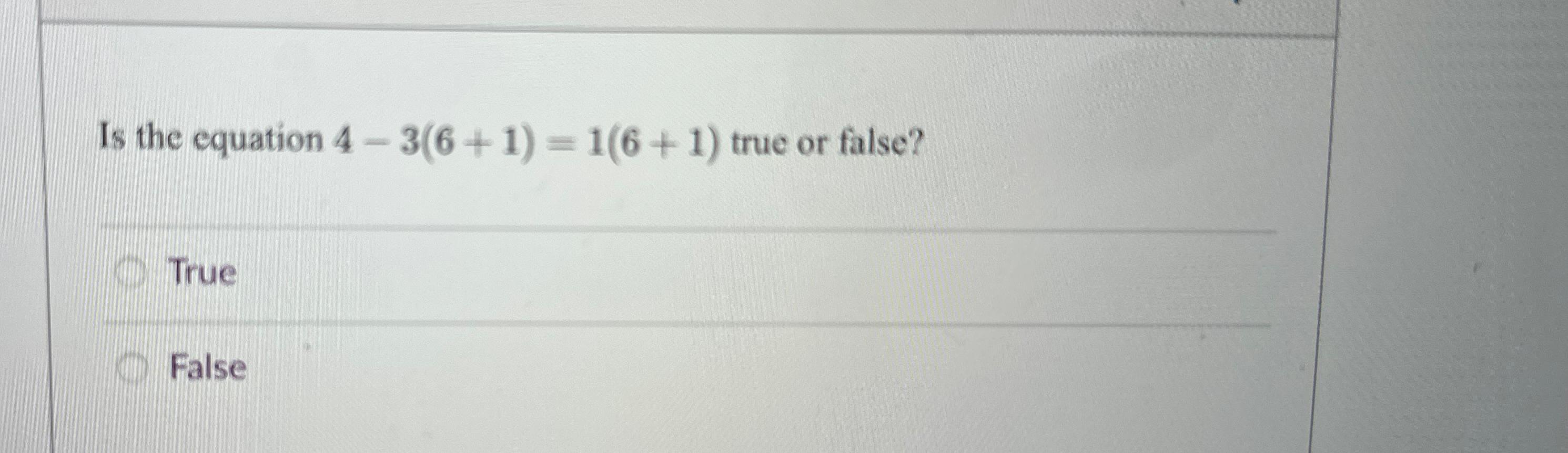 solved-is-the-equation-4-3-6-1-1-6-1-true-or-chegg