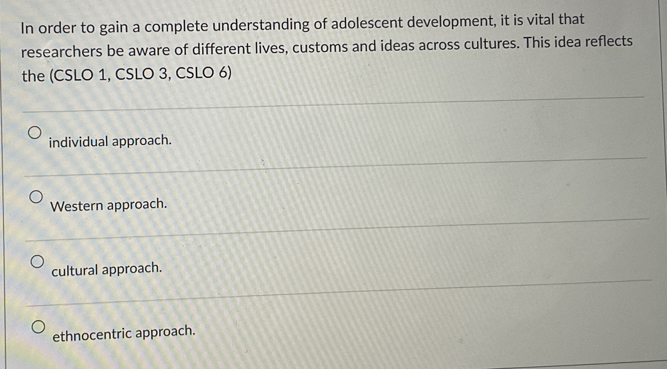 Solved In order to gain a complete understanding of | Chegg.com