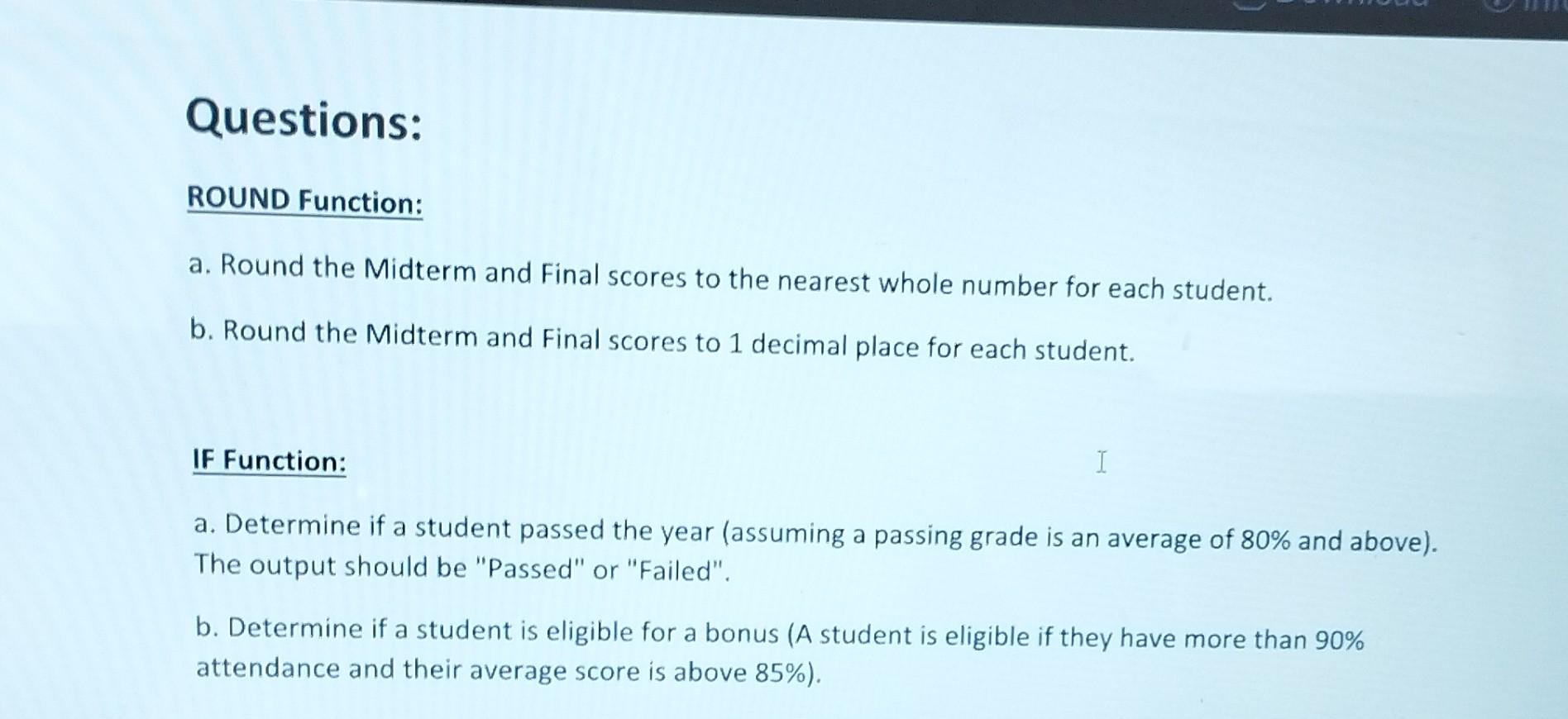 Solved Dataset: Student RecordsAND Function (to Be Used In | Chegg.com