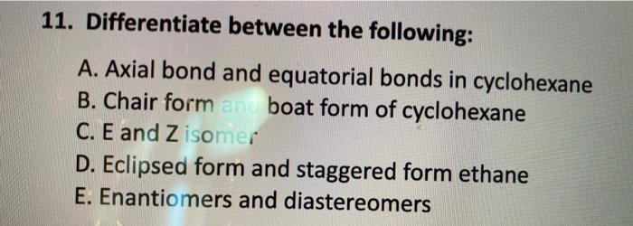 cyclohexane axial bonds on