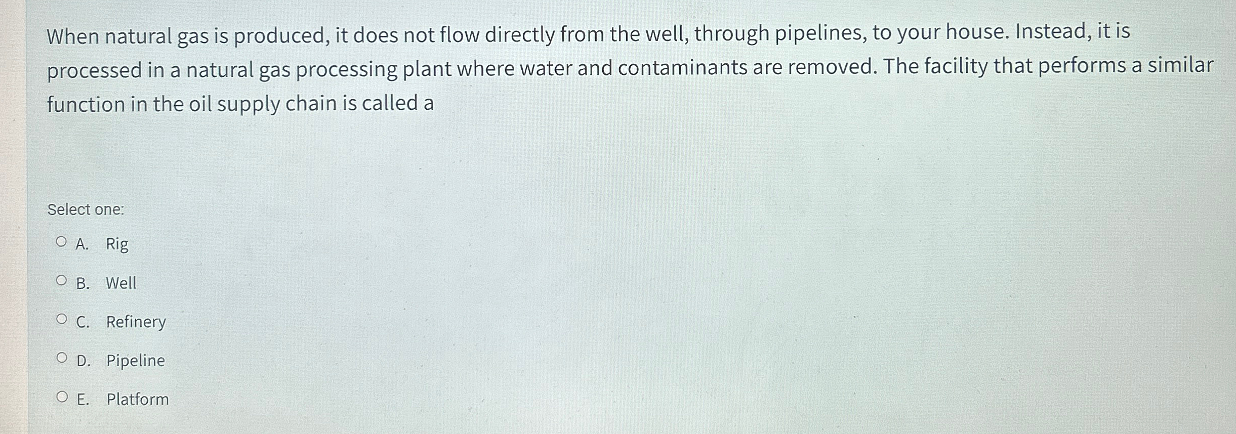 Solved When natural gas is produced, it does not flow | Chegg.com