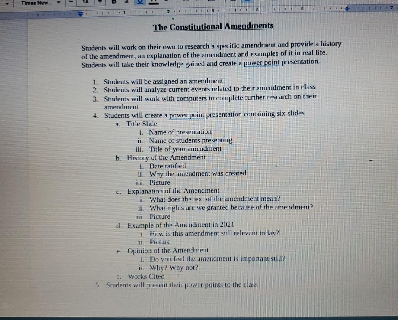 Times New 31 ET 7 112 113 1114 The Constitutional | Chegg.com