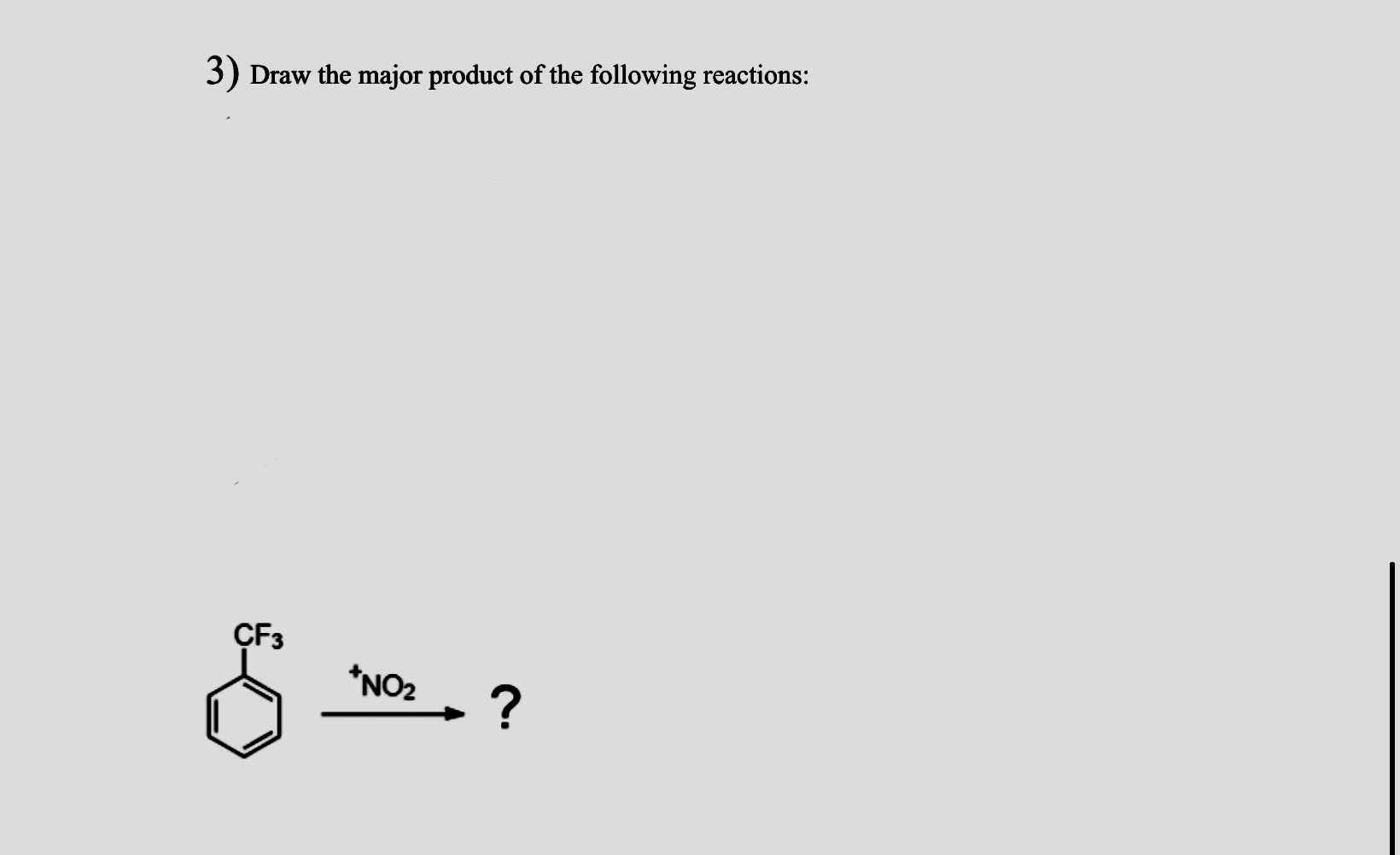 Solved Draw the major product of the following | Chegg.com