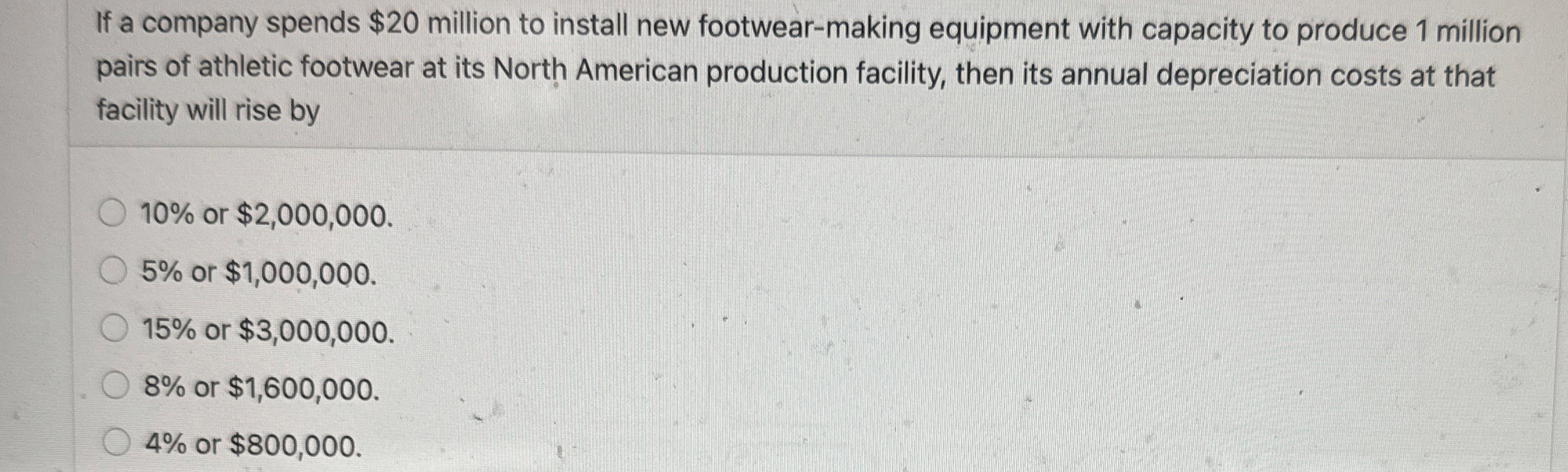 Solved If a company spends $20 ﻿million to install new | Chegg.com