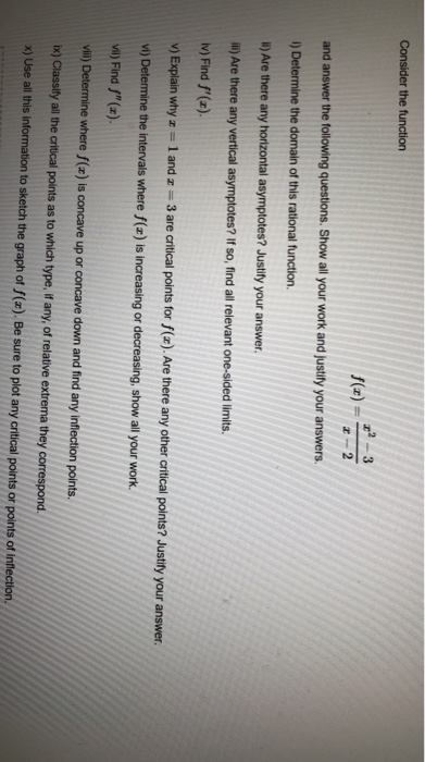 Solved Consider the function f(a) = -2 and answer the | Chegg.com