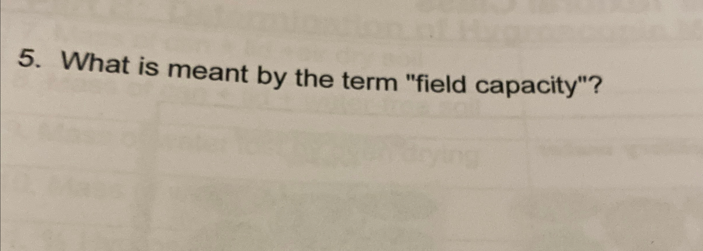 Solved What is meant by the term 
