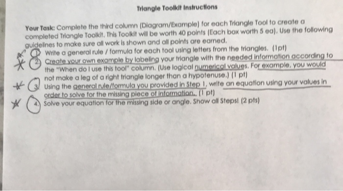 Solved Triangle Toolkit Instructions N X Your Task: Complete | Chegg.com