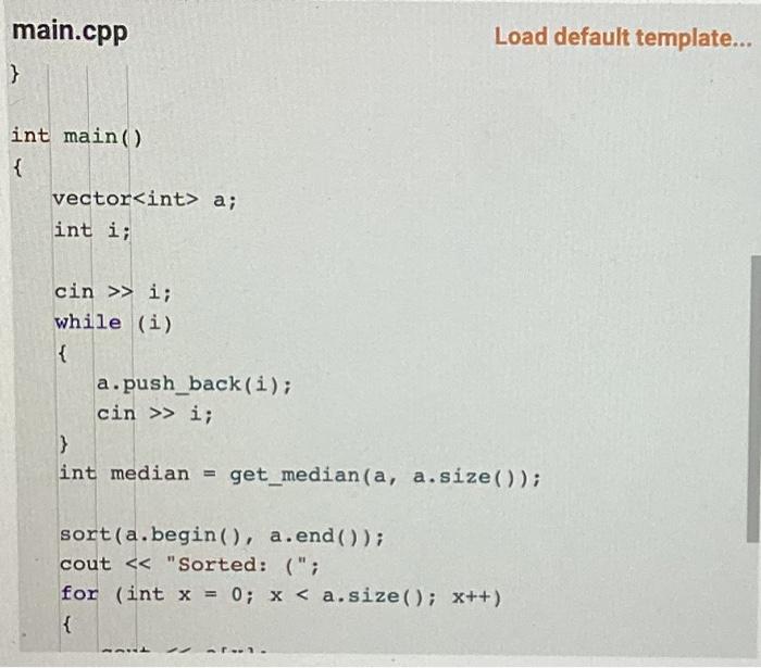 Solved c++ The code that should be used is shown first and | Chegg.com