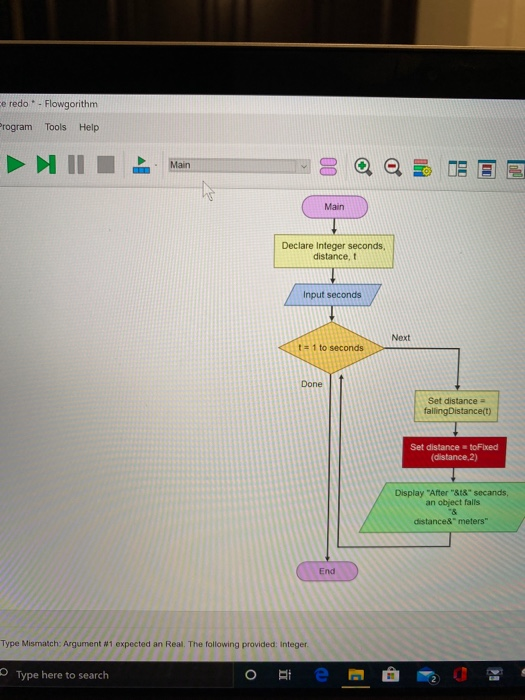 Solved gorithm - Help falling Distance falling Distance | Chegg.com