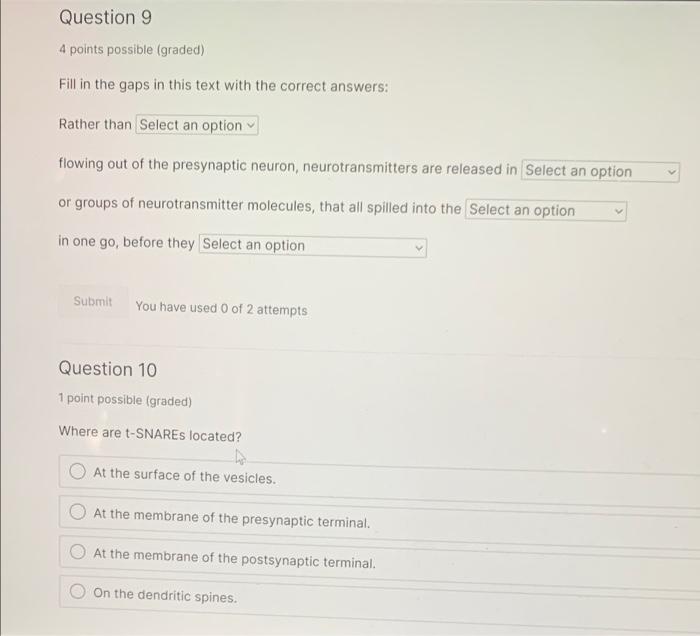 Solved Question 9 4 points possible (graded) Fill in the | Chegg.com